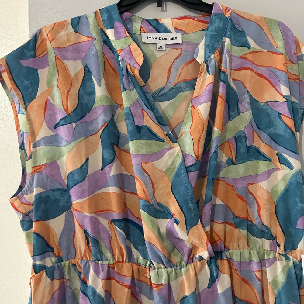 Emma & Michele Multicolor Abstract Dress